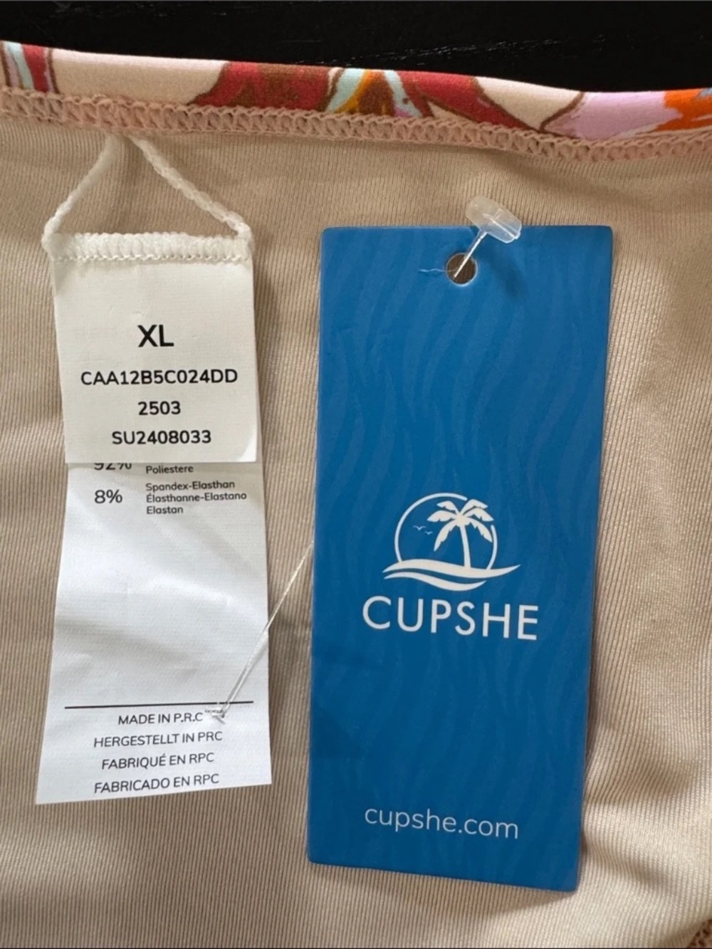 Cupshe Amore Mio Bikini Set size XL - Picture 7 of 8